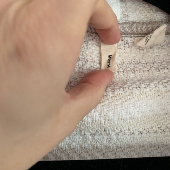 Anthropologie Size Small White, Cream & Gray Sweater - Picture 5 of 5